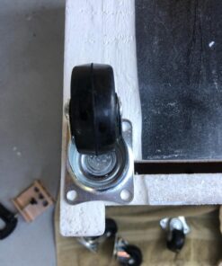 MegaDeal 12 Pack 2" Swivel Caster Wheels Rubber Base with Top Plate & Bearing Heavy Duty 12 Pack - No Brake Black 16 71WS3IdAMxL