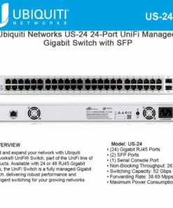 Ubiquiti US-24 Unifi Switch, White 23 71WUS1FwNoL