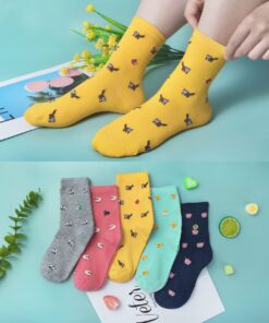 5 Pairs Womens Funny socks Cozy Cute Printed Patterned Fun Socks Novelty Cat Socks for Women Gifts One Size B-animals Multicolor(5 Pairs) 21 71WUh1JQdTL