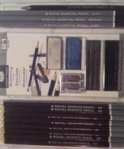 Royal & Langnickel RART-200 Essentials Sketching Pencil Set, 21-Piece Multicoloured 38 71WVW7OcxTL 1