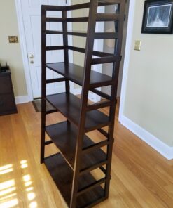 SIMPLIHOME Bedford SOLID WOOD Universal TV Media Stand, 53.9 inch Wide, Living Room Entertainment Center, Storage Cabinet with Glass Doors, for Flat Screen TVs up to 60 inches in Dark Tobacco Brown 34 71WVz22TM0L