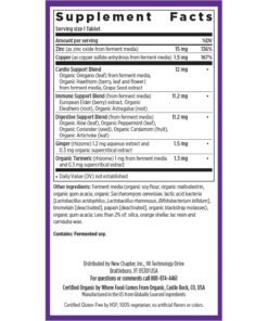 New Chapter Zinc Supplement, Fermented Zinc Complex, ONE Daily for Immune Support + Skin Health + Non-GMO Ingredients, Easy to Swallow & Digest, 60 Count (2 Month Supply) 60 Count (Pack of 1) 16 71WW5SM2twL