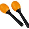 Nino Percussion Kids' Maraca Pair-NOT Made in China-Orange, Plastic, for Classroom Music or Playing at Home, 2-Year Warranty, inch (NINO569OR) Orange