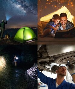 WindFire WF-501B Flashlights High 1200 Lumens Tactical Flashlight 1 Mode 3.7-18v High Powered Handheld Torch Water Resistant Portable with Holster Duty Belt Holder (Battery Not Included) 18 71WX718qlFL