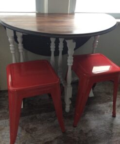 Norwood Commercial Furniture Tolix Style Metal Industrial Stack Stool, Red, NOR-IAH3021-RD-SO (Pack of 2) 18" 11 71WXHajUTnL