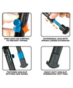 UTG New Gen Med Pro Shooters Bipod, Quick Detach, 6.2"-6.7" 27 71WXXWZ5HdL