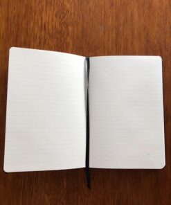Ruled Notebook/Journal - Lined Journal for Writing, 5.75'' x 8.4'' Notebook Journal, 146 pages Faux Leather Notebook with Thick Paper, Waterproof Hardcover, Elastic Closure black 54 71WXbNls4L
