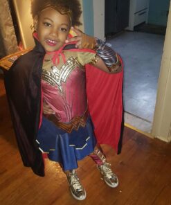 Gardeningwill Custome Dress Goth Devil Pirate Vampire Demon For Halloween Party Christmas Children Kids 35" Cloak 14 71WZ2o2egTL