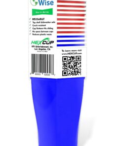 HEXCUP - Reusable Party Pong Cup Set by PartyPong - 22 Reusable Cups, 3 Balls, & Plastic Game Card 21 71WZE7Tv16L