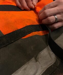 Husqvarna Technical Apron Wrap Chainsaw Chaps 36- to 38-Inch, Chainsaw Safety Equipment with 5 Layers, Adjustable Belt and Gear Pocket, Orange 36-38 In. Orange/Gray Tech. 35 71WZwwcIBNL