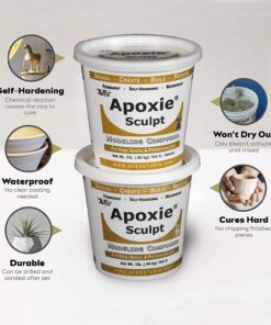Apoxie Sculpt - 2 Part Modeling Compound (A & B) - 4 Pound, White 21 71Wa4gJI5PS