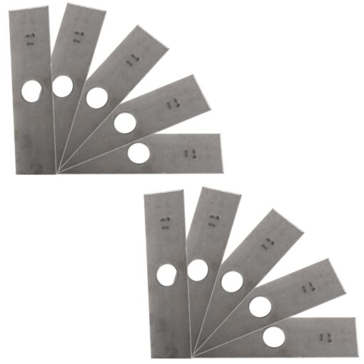 USA Mower Blades 10 8"x2" Unpainted Edger Blades for Echo 720237001, RYOBI 613223, Husqvarna: 578 39 28-02, 601 00 24-54