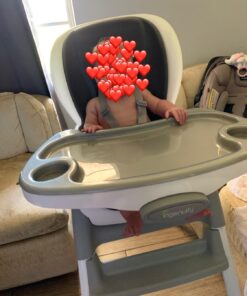 Ingenuity SmartClean Trio Elite 3-in-1 Convertible Baby High Chair, Toddler Chair, and Dining Booster Seat, For Ages 6 Months and Up, Unisex - Slate Trio Elite Slate 43 71WcBLolnsL