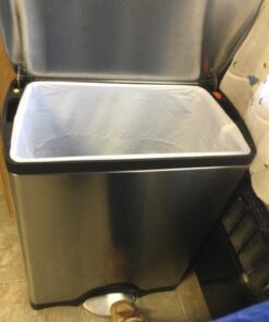 Simplehuman 50 Liter / 13.0 Gallon Rectangular Kitchen Step Trash Can, Brushed Stainless Steel 50 Liter Trash Can 29 71WcZxXcBwL