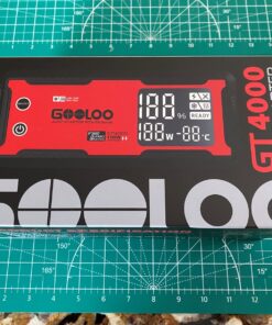 GOOLOO GT4000S Jump Starter 4000 Amp Car Starter 100W Two-Way Fast-Charging Portable Car Battery Charger Booster Pack for 10L Diesel and 12L Gas Engines, SuperSafe Lithium Jump Box for 12V Vehicles Red 94 71WdRTgaHaL