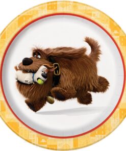 Round Dessert Paper Plates - 7", Secret Life of Pets, 8 Pcs