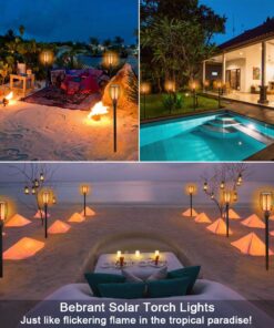 Aityvert Upgraded Solar Torch Lights 43 inches Flickering Dancing Flames Waterproof Outdoor Landscape Decorations Lighting Dusk to Dawn Auto On/Off Solar Lights for Halloween Christmas 2-Pack 2 Pack 19 71WeopLNFL