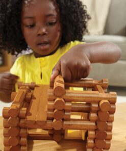LINCOLN LOGS-Horseshoe Hill Station-83 Pieces-Real Wood Logs - Ages 3+ - Best Retro Building Gift Set for Boys/Girls – Creative Construction Engineering – Top Blocks Game Kit - Preschool Education Toy 22 71WfGUO3SHL