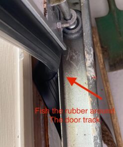 M-D Building Products 87668 18-Feet Universal Aluminum and Rubber Garage Door Bottom, Black 54 71WfrWlif7L