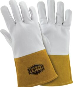 IRONCAT 6141 Kidskin TIG Welding Gloves – XXX-Large, Kevlar Thread Welding Gloves with 4 in. Gold Cuff, Straight Thumb