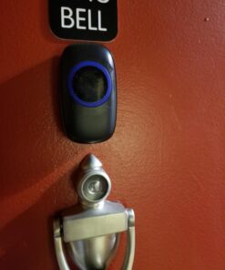 SadoTech Wireless Doorbell for Home - Battery Operated, 1000 Feet, Wireless Door Bell w/LED Flash, 1 push button + 1 receiver, Matte Black 27 71Wgo0ha71L