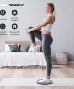 Figure Trimmer Core Ab Twister Board for Exercise 12 inch Waist Twisting Disc with 8 Mangets Reflexology for Slimming and Strengthening Abdominal & Stomach Exercise Equipment Grey 19 71Wh1qZiNL