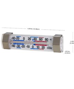 CDN FG80 Refrigerator/Freezer NSF Professional Thermometer ProAccurate Refrigerator/Freezer Thermometer 17 71WhtHlozL