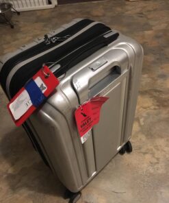 DELSEY Paris Titanium Hardside Expandable Luggage with Spinner Wheels, Silver, Carry-On 19 Inch 26 71WhuoxcqoL