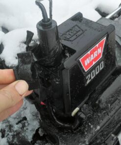 WARN 92000 Vehicle Mounted 2000 Series 12V DC Electric Utility Winch with Steel Cable: 1 Ton (2,000 lb) Pulling Capacity Model 92000 13 71Wj1BuHJAL