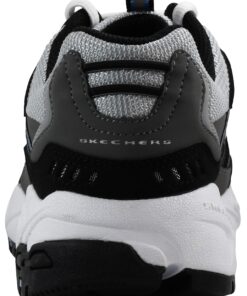 Skechers Sport Men's Stamina Nuovo Cutback Lace-Up Sneaker 9.5 Wide Charcoal/Gray 9 71WjBcu8QdL