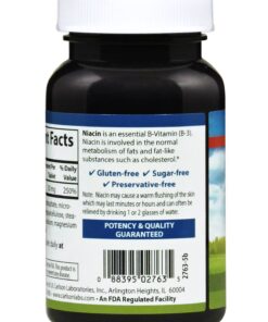Carlson - Niacin, 50 mg, Supports Cholesterol Metabolism, Energy Production, Heart Health, Nerve Function, 300 Tablets 300 Count (Pack of 1) 7 71WjNWxgoPL