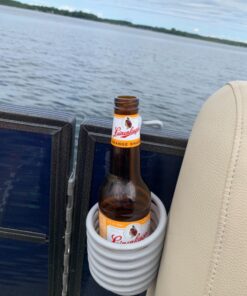 SkiffDaddy Drink Cup Holder - for Pontoon, Boat, Canoe, Patio Chair - 2 Pack 27 71Wjw7O6KkL