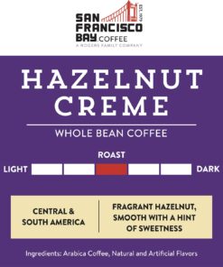 San Francisco Bay Whole Bean Coffee - Hazelnut Crème (2lb Bag), Flavored, Medium Roast 2.00 Pound (Pack of 1) 13 71WjwYMJlXL