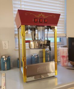 Great Northern Popcorn Red Matinee Movie Theater Style 8 oz. Ounce Antique Popcorn Machine 28 71Wk1OS8h5L