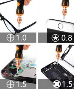 Screwdriver Set By JAKEMY, 43 in 1 Precision Screwdriver Kit Magnetic Replaceable Bits Repair Tool Kit Opening Tool and Tweezer for phone Cellphone PC Electronics Jm-8153+ 43 in 1 36 71Wl54Kk6YL