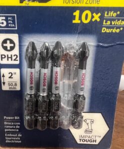 BOSCH ITPH2205 5-Pack 2 In. Phillips #2 Impact Tough Screwdriving Power Bits 2 In. 26 71WlvODjPUL