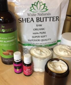 White Naturals Shea Butter 1 lb, Unrefined, African Grade A, Moisturizing Skin, Hair, Face, Lotion, Cream, 16oz Block 1 Pound (Pack of 1) 29 71Wm05YMzL
