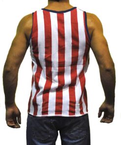 Exist Men's Patriotic American Flag Stripes and Stars Tank Top Shirt Medium White,red,blue 3 71WnY8tmuwL