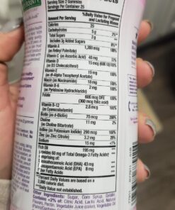 Nature's Bounty Essential Prenatal Gummies, Folic Acid and Iodine, Omega 3 and DHA, 50 Count 38 71WnyrjhEgL