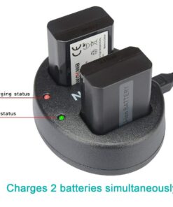 Newmowa Dual USB Charger for Sony NP-FW50 and ZV-E10 Alpha a3000, Alpha a5000, Alpha a6000, A6300,Alpha 7, a7, Alpha 7R, a7R, Alpha 7S, a7S, NEX-3, NEX-3N 10 71Wo8x9G6mL