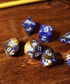 SmartDealsPro 6 x 7 Sets(42 Pieces) Double Colors Polyhedral Dice Set with Pouches for Dungeons and Dragons DND RPG MTG Table Games D4 D6 D8 D10 D12 D20 (6-Colors Set 2) Color 1 32 71Wp5mhA1xL