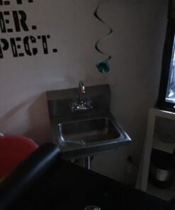 GRIDMANN Commercial NSF Stainless Steel Sink Wall Mount Hand Washing Basin with Faucet Without Side Splashes 25 71WpBugOrGL