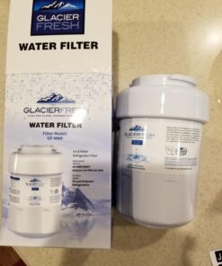 GLACIER FRESH MWF Water Filters for GE Refrigerators, NSF 42 Replacement for SmartWater MWFP, MWFA, GWF, HDX FMG-1, WFC1201, RWF1060, 197D6321P006, Kenmore 9991, 1 Pack 1 Count (Pack of 1) White 57 71WpLIAWXAL