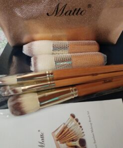 Matto Makeup Brushes 9-Piece Makeup Brush Set Foundation Brush with Travel Makeup Bag 44 71WpUKrze2L