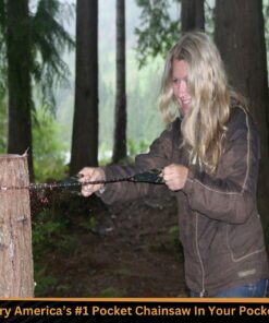 Sportsman Pocket Chainsaw 36 Inch Long Chain With Fire Starter Best Compact Folding Hand Saw Tool for Survival Gear, Camping, Hunting, Tree Cutting or Emergency Kit. Replaces Your Pruning & Pole Saw 36 71Wq04bIu9L