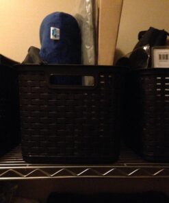 Sterilite 12736P06 Tall Weave Basket, Espresso, 6-Pack 31 71Wq3ARchL