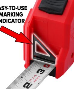 QUICKDRAW PRO Easy-Read Self Marking 25' Foot Tape Measure - 1st Measuring Tape with a Built in Pencil - Contractor Grade Steel Tape - Power Locking Tape Ruler EASY READ - 25' Measuring Tape 15 71Wq9ogAEL