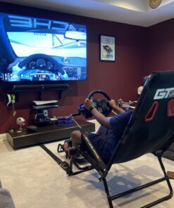 Logitech G29 Driving Force Racing Wheel and Floor Pedals, Real Force Feedback, Stainless Steel Paddle Shifters, Leather Steering Wheel Cover for PS5, PS4, PC, Mac - Black 36 71WqVbTnvzL