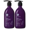 Luseta Purple Shampoo and Conditioner Set for Blonde, Gray - Color Treated Hair - Sulfate Free Paraben Free - Infused with Cocos Nucifera Oil for Curly and Damaged Hair - 2x16.9oz 16.9 Fl Oz (Pack of 2)