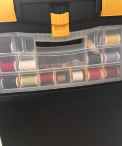 Rolling Tool Box with Wheels, Foldable Comfort Handle, and Removable Top – Toolbox Organizers and Storage by Stalwart 54 71Wtlh5655L